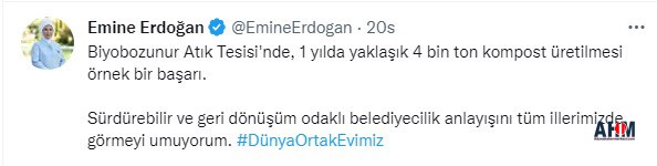 Emine Erdoğan, Başkan Fatih Mehmet Kocaispir'i Tebrik Etti