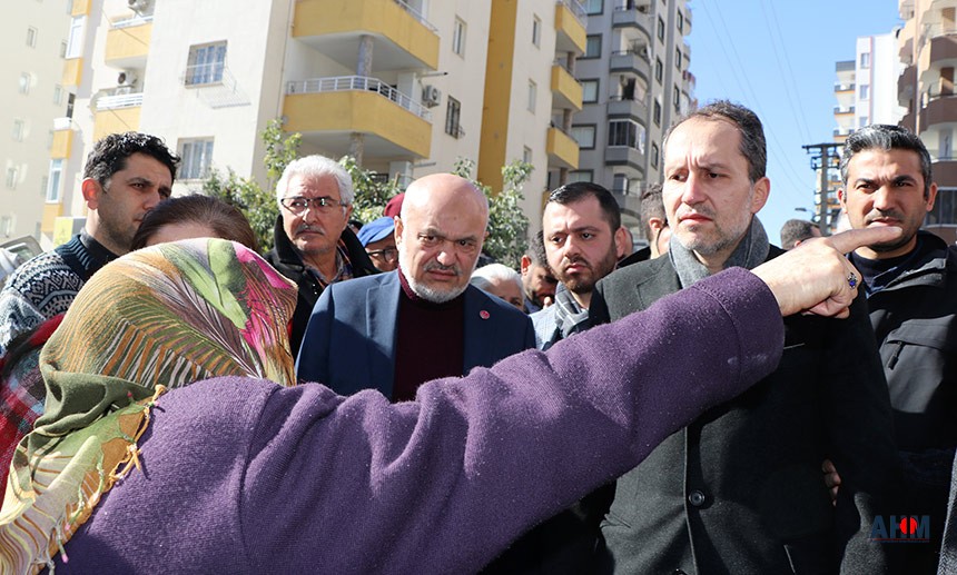 YRP Genel Başkanı Erbakan Adana'da Depremzedeleri Ziyaret Etti