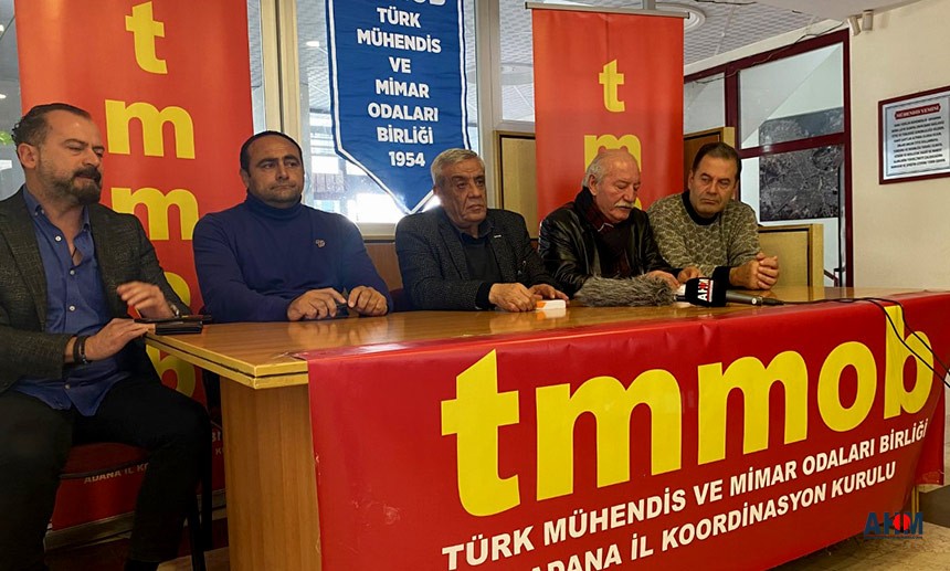 TMMOB Adana İKK'dan Herkesi İlgilendiren Flaş Açıklamalar...