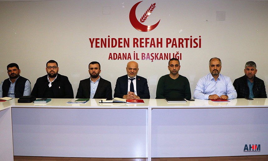 Refah Partisi Adana İl Seçim Koordinasyon Merkezi Başkanı Mehmet Çalışkan’a teslim etti.