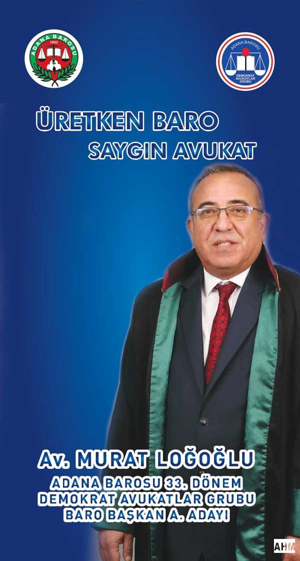 Kentin tanınmış avukatlarından Murat Loğoğlu,23 Şubat (2024) Cuma gün Divan Otel’de gerçekleştirilecek olan Demokrat Avukatlar Grubu önseçiminde başkan adaylığı için yarışacak. 