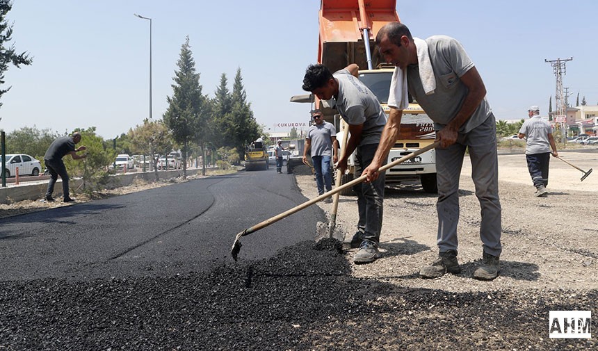 Asfalt serimi çalışması