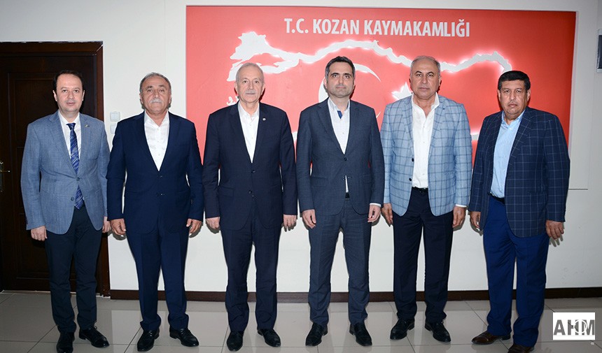 Adana Ticaret Borsası Başkanı Şahin Bilgiç Kozan'da bazı temaslarda bulundu