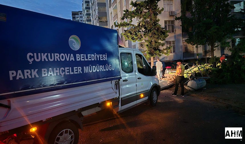 Çukurova Belediyesi Ekipleri Gece Boyunca Görevdeydi