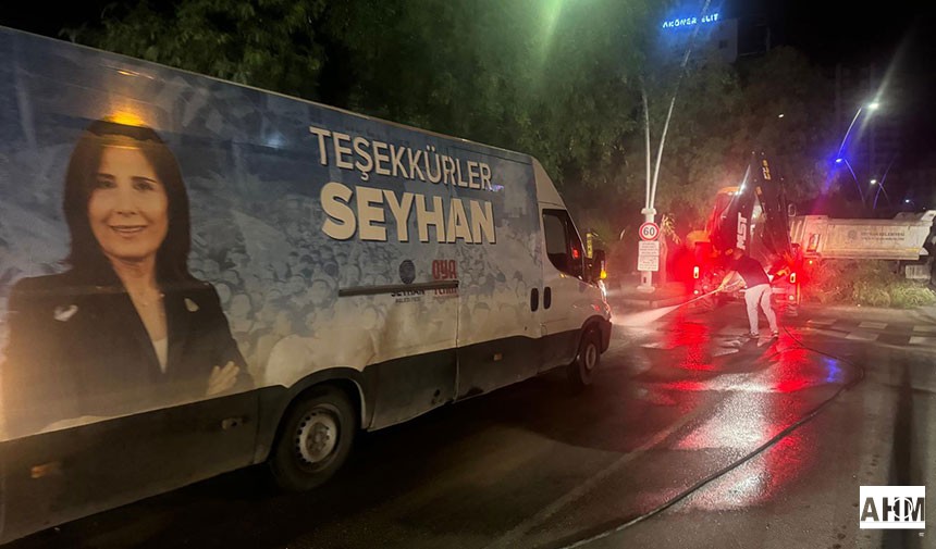 Seyhan ve Yüreğir Belediyeleri Fırtına ve Etkili Yağışta Vatandaşın Yanında Oldu