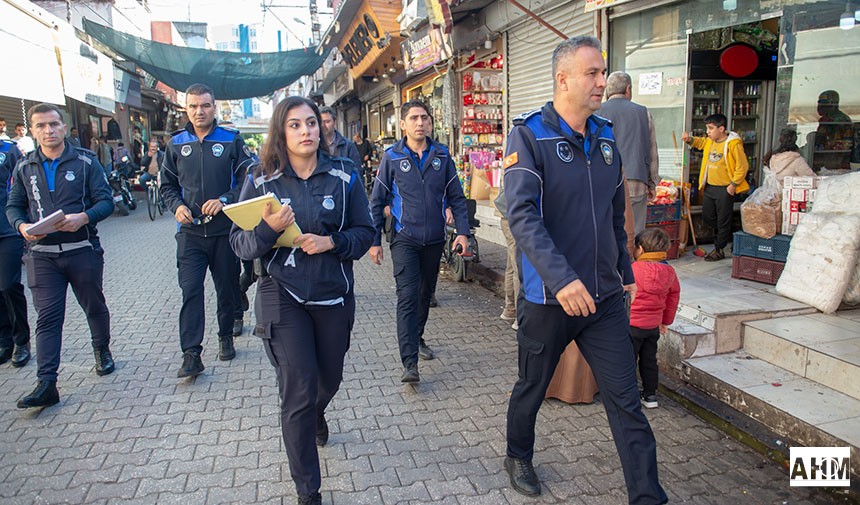 Seyhan'da Kaldırım İşgali Denetimi