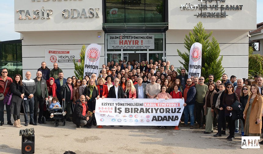 Adana Sağlık Platformu Sözcüsü ve Adana Tabip Odası Başkanı Uzm. Dr. Özden Polatöz Taleplerini Sıraladı