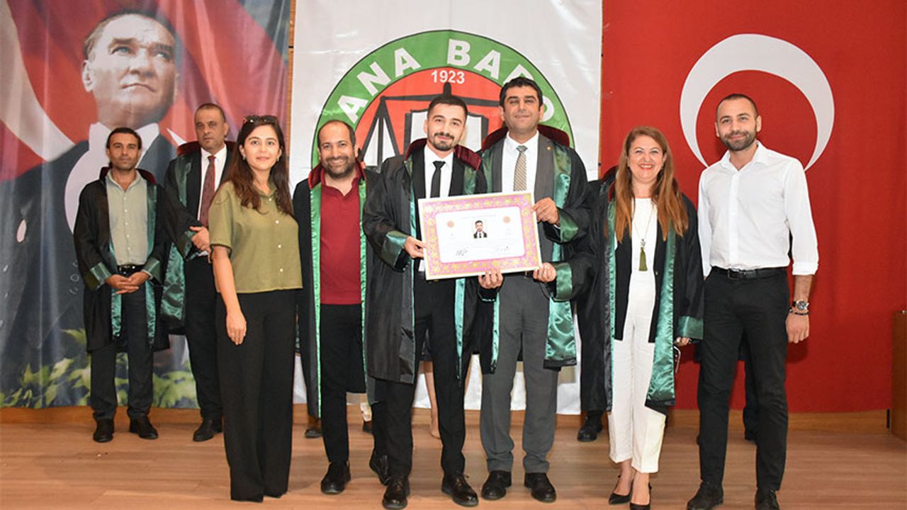 Adana Barosunda 27 Avukat, Hukuk Dünyasına Katıldı