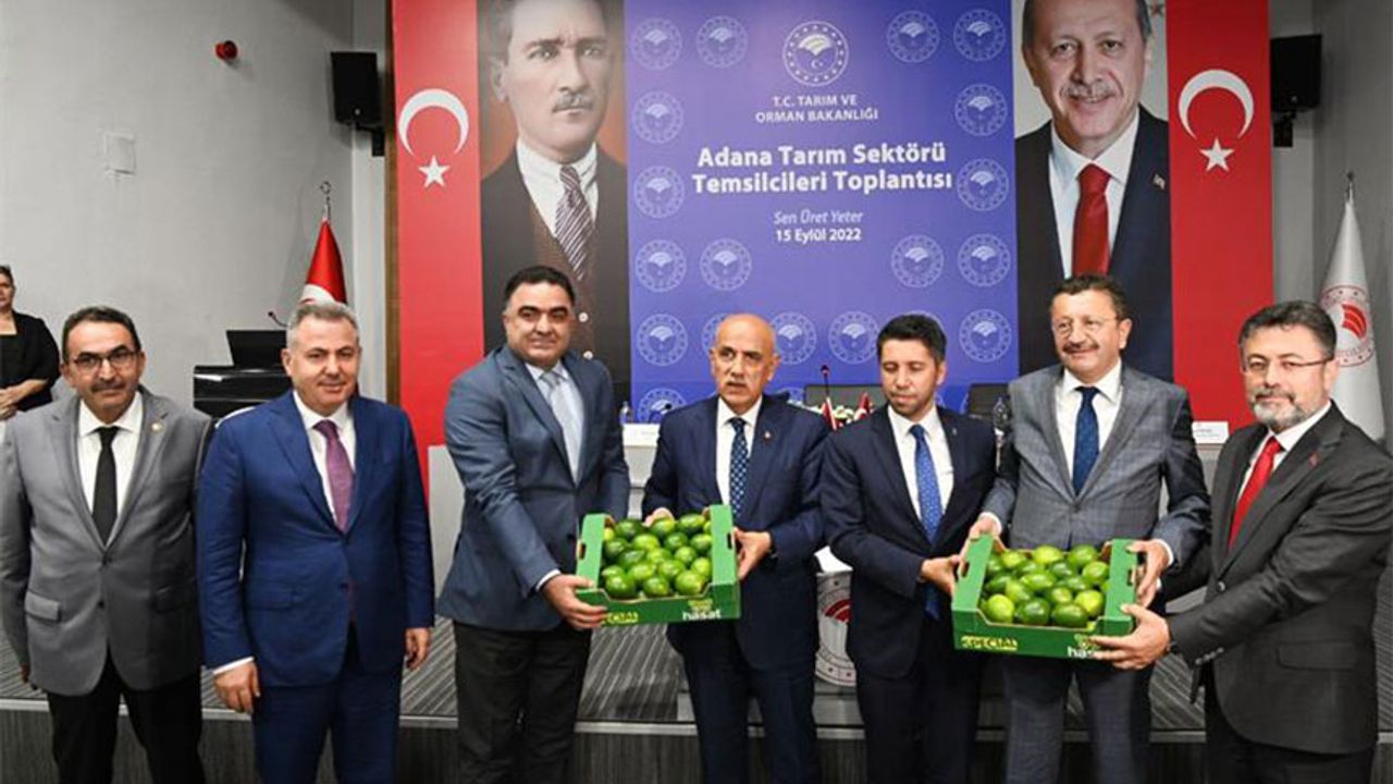 Bakan Kirişçi Adana'da Tarım Sektör Temsilcileriyle Buluştu