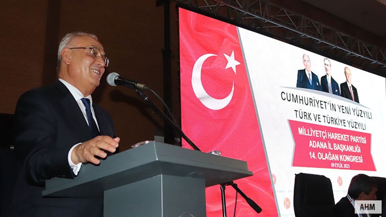 MHP Adana'da İl Başkanı Yusuf Kanlı Güven Tazeledi