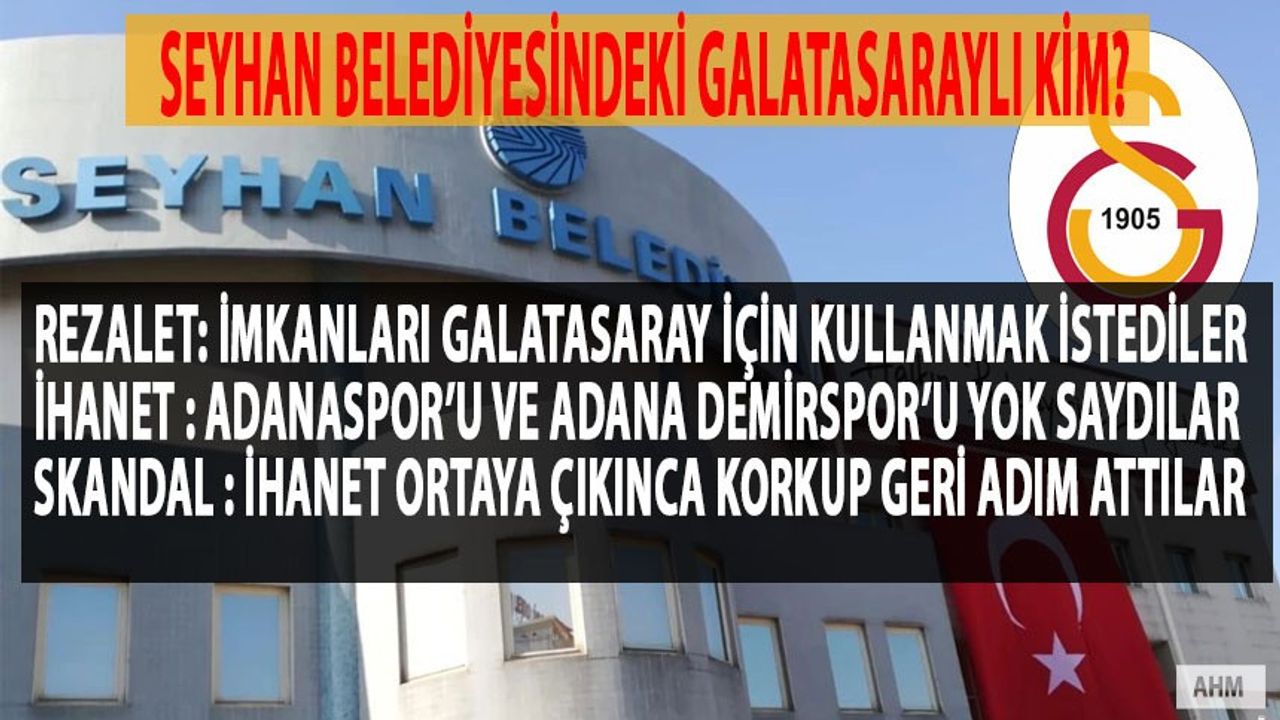 Adanaspor ve Adana Demirspor'a İhanet Gibi Sözde Hizmet! Vazgeçtiler