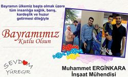 Muhammet Erginkara'dan kutlama