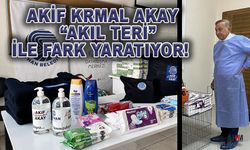 Başkan Akay'ın "Akıl Teri" ile Depremzede Kadınlara Hijyen Desteği!