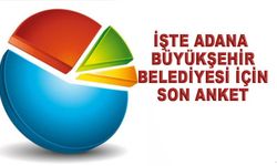 İşte Adana Büyükşehir İçin Yapılan Son Anket Çalışması