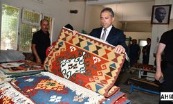 Başkan İbrahim Çenet'ten Karatepe Kilim Kooperatifine Ziyaret
