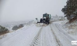 Pozantı'da "Kar" Yola Yağdı, Ekipler Yolu Açtı!