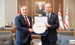 Rektörümüz’ KKTC Cumhurbaşkanı’nı Ziyaret Etti