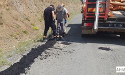 Pozantı’da Boğaz Bölgesi Yollarına Soğuk Asfalt Uygulaması