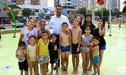 Başkan Emrah Kozay, Su Oyun Parkında Çocuklarla Buluştu