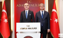 Adana Valisi Mustafa Yavuz, AK Parti Genel Başkan Yardımcısı Ömer Çelik’i Valilikte Ağırladı