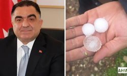 Dolu Afeti Tarımı Vurdu: Çiftçilere Geçmiş Olsun Mesajı