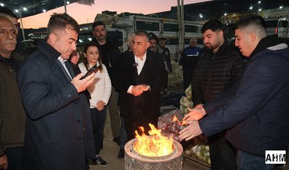 Başkan Vekili Güngör Geçer’den Hal Esnafına Sabah Ziyareti