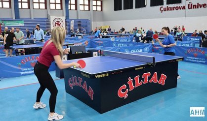 13. Uluslararası Adana Veteranlar Masa Tenisi Turnuvası Nefes Kesti