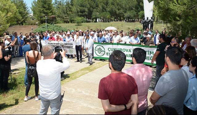 Öğretim Üyeleri, Hekim ve Öğrenciler ÇÜ Balcalı Hastanesi İçin Yürüdü