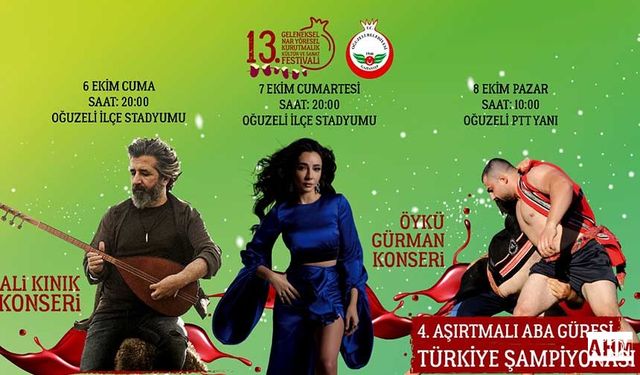 Gaziantep Nar, Yöresel Kurutmalık Festivali Başlıyor