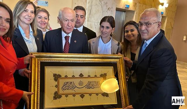 MHP Adana Heyeti, Devlet Bahçeli'yi Ziyaret Etti