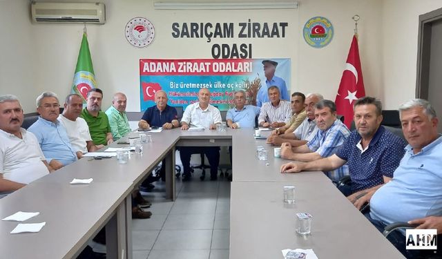 Adana Ziraat Oda Başkanlarından Ortak Tepki "Biz Üretemezsek Ülke Aç Kalır"