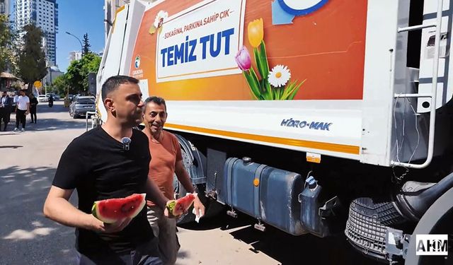Başkan Kozay'dan İşçilere "Karpuz" Sürprizi: Sıcak Havada, Serin Bir Mola