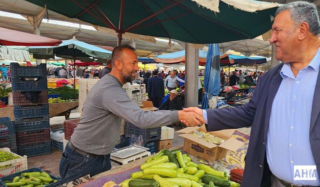 CHP’li Fethi Gürer, Pazarda Vatandaşların Sorunlarını Dinledi