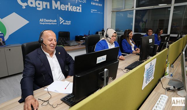 Yüreğir'de Başkan Demirçalı "Çağrı Merkezi"nde