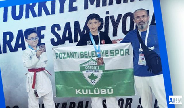 Pozantı Belediyesinden Spora Tam Destek: Minik Karatecilerden Türkiye Derecesi