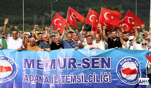 Ankara'daki Memur Mitingine Adana'dan Güçlü Destek!