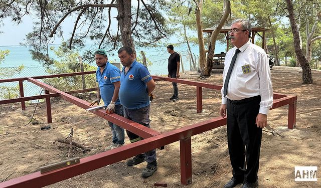 Karataş’ta Kumluk Tabiat Parkı’na Seyir Terası Yapımı Başladı