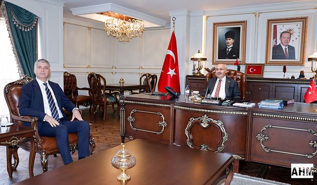 Vali Köşger’den Tarım ve Orman İl Müdürü Atilla Bayazıt’a Hayırlı Olsun Ziyareti