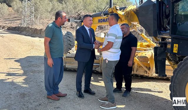 Karaisalı Belediye Başkanı Bekir Şimşek Yol Çalışmalarını İnceledi