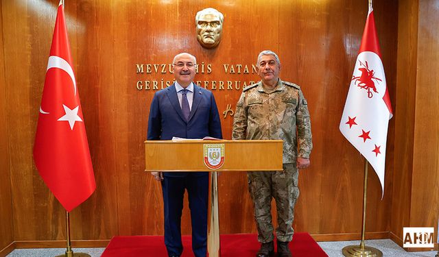 Vali Köşger’den 6. Kolordu Komutanı Tümgeneral Kalın’a Ziyaret