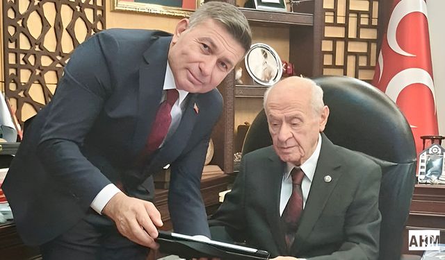 Bekir Şimşek’ten MHP Genel Başkanı Devlet Bahçeli’ye Ziyaret