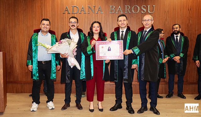 Adana Barosunda Ruhsat Töreni Heyecanı Yaşandı