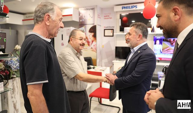 AK Parti İl Başkanı Tamer Dağlı Baraj Caddesi Esnafını Ziyaret Etti