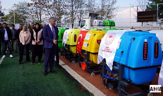 Aladağ’da Üreticilere Yüzde 70 Hibeli İlaçlama Makinesi Dağıtıldı
