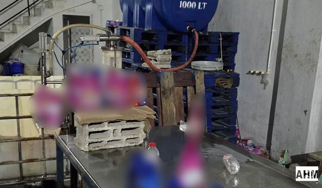 Seyhan Belediyesi’nden Kaçak Deterjan Üretimine Baskın