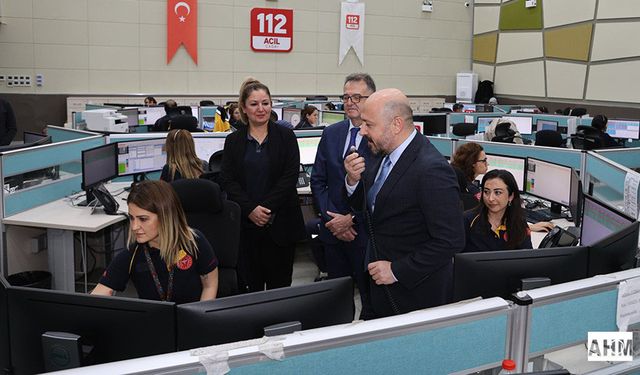 İl Sağlık Müdürü Halil Nacar’dan 112’ye Ziyaret