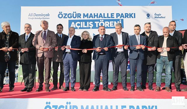 Yüreğir Belediyesi, Özgür Mahalle Parkı Törenle Açıldı