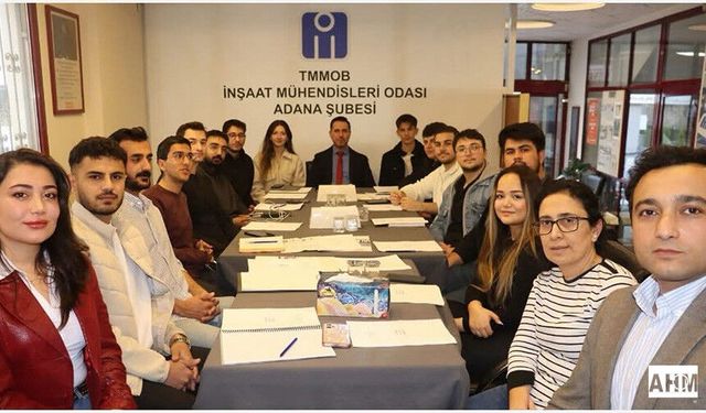İnşaat Mühendisleri Odası Adana Şubesi’nde Genç-İMO Toplantısı