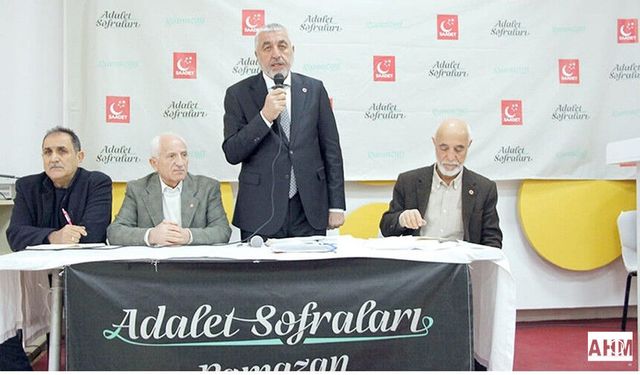 Adana’da Saadet Partisi’nden “Adalet Sofraları” Buluşması