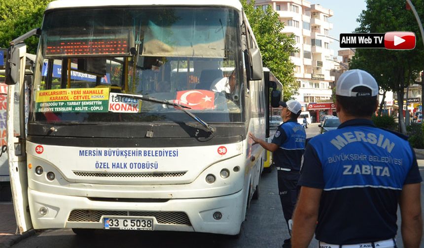 Mersin'de Trafik Zabıta Ekiplerinden Sıkı Denetim